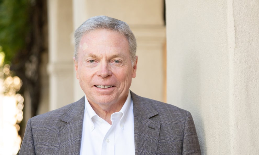 Caltech Provost David Tirrell photographed on campus