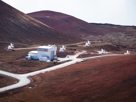 Radio telescopes on The Big Island of Hawaii