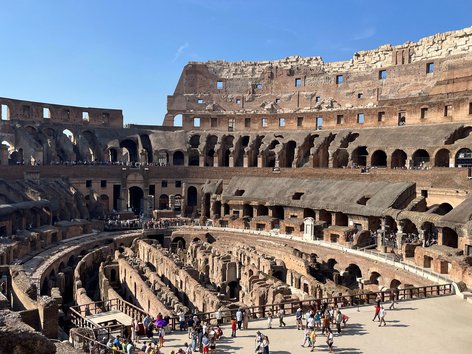 Interior of the Colosseum, Rome, Italy