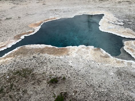 A geothermal formation in Yellowstone National Park