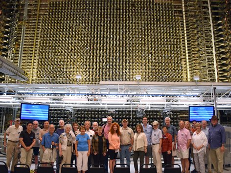 Group of people inside Manhattan Project National Historical Park