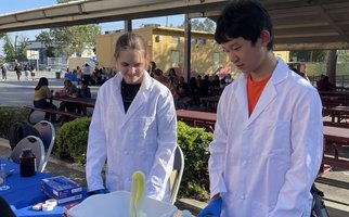 Caltech chemistry club demonstration with toothpaste