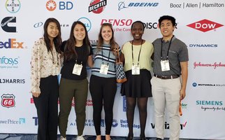 AIChE members at a conference
