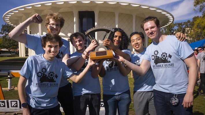 Team MechE Wednesdays with the ME72 trophy