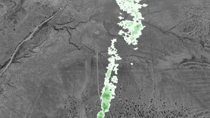 A methane plume spotted in the Four Corners region by the TOPDOWN campaign