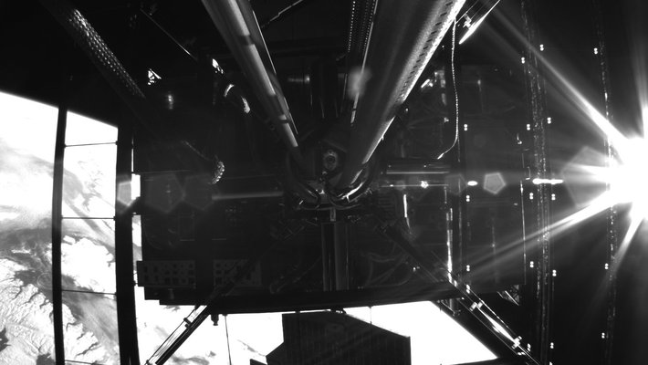 Space Solar Power image in black and white