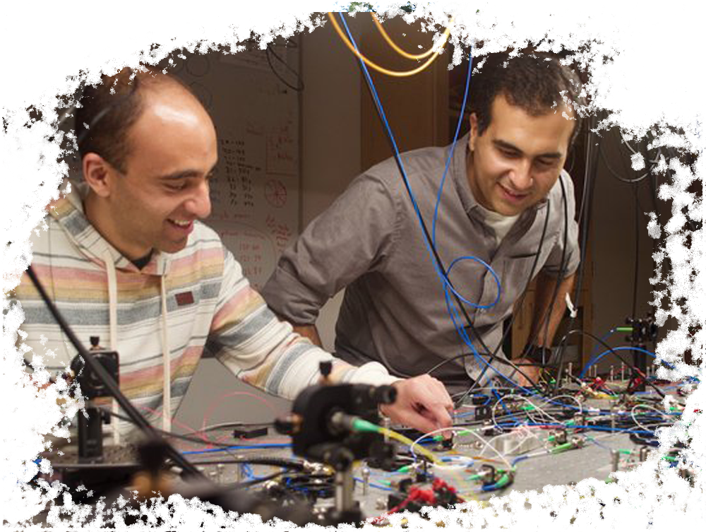 Professor Marandi in the Lab