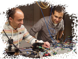 Professor Marandi in the Lab