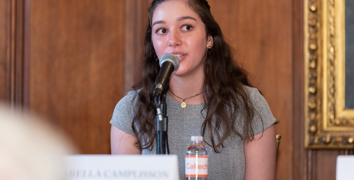 Panel of four students