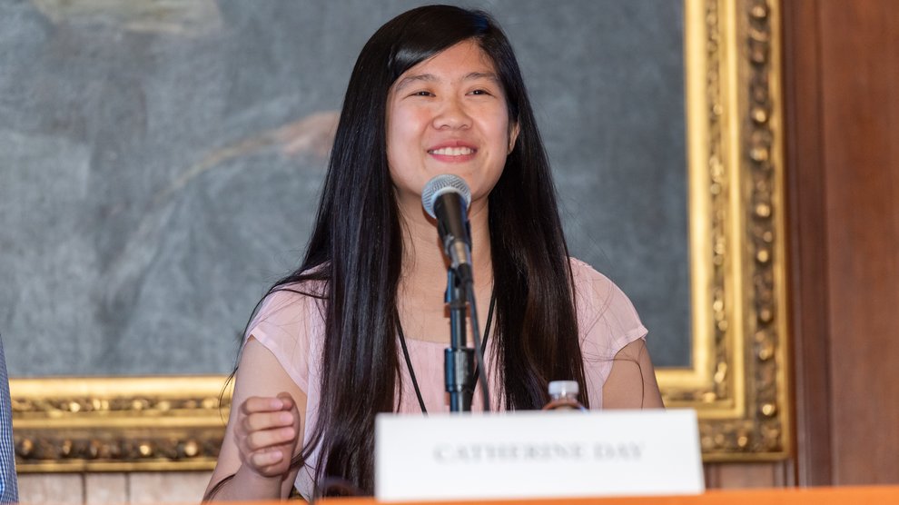 Catherine Day, recipient of the Hugh and Audy Lou Colvin Scholarship