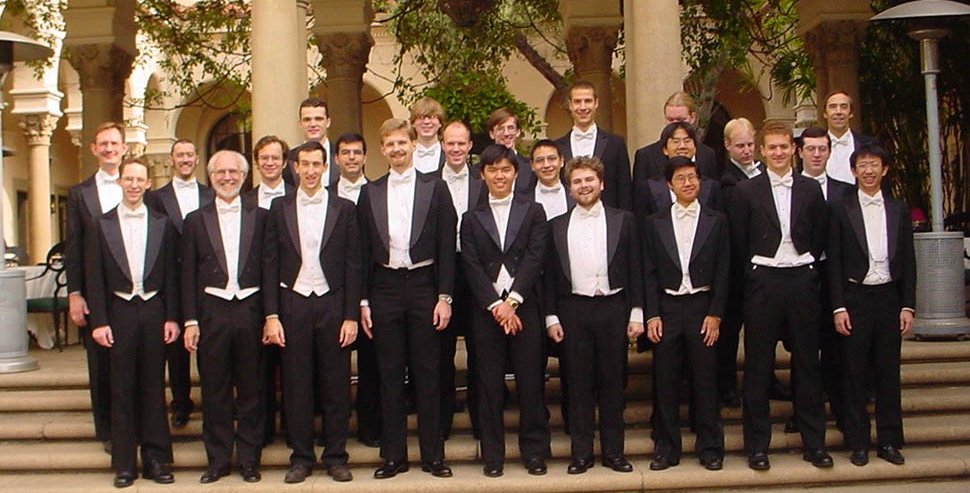 Caltech Glee Club with David Wei (MS '04, PhD '07), front row, far right