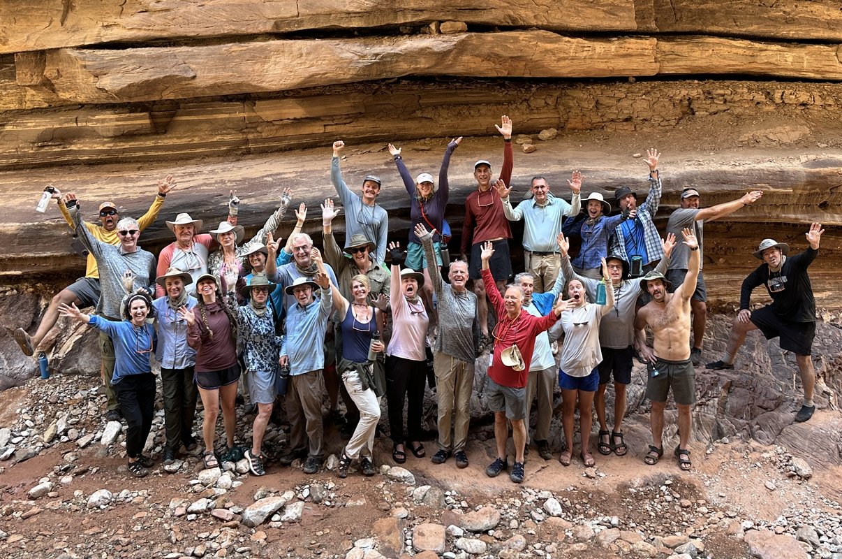 Large group at the Grand Canyon