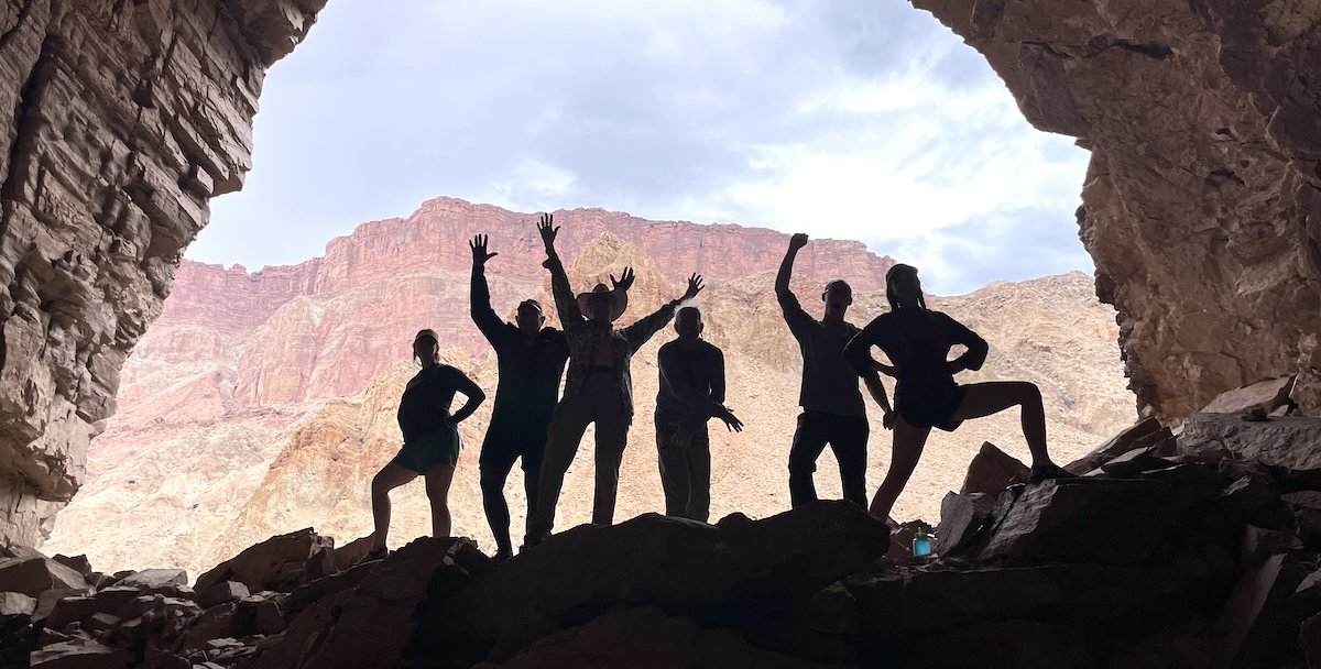Small group in the Grand Canyon