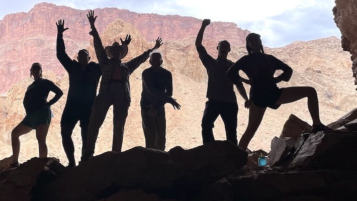 Small group in the Grand Canyon