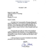 Congratulatory letter on winning a Nobel Prize