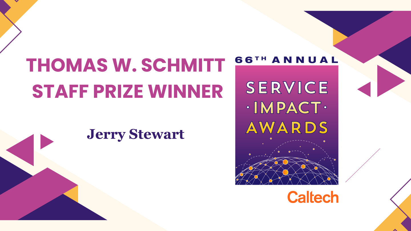2021 Schmitt Prize Winner - Jerry Stewart