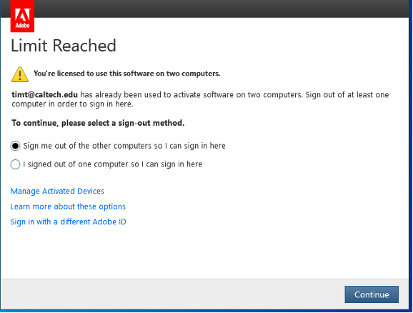 acrobat sign in error