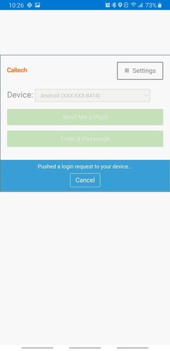 outlook mobile android duo authentication prompt