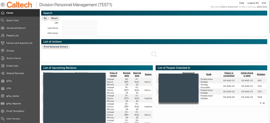 DPM Landing page