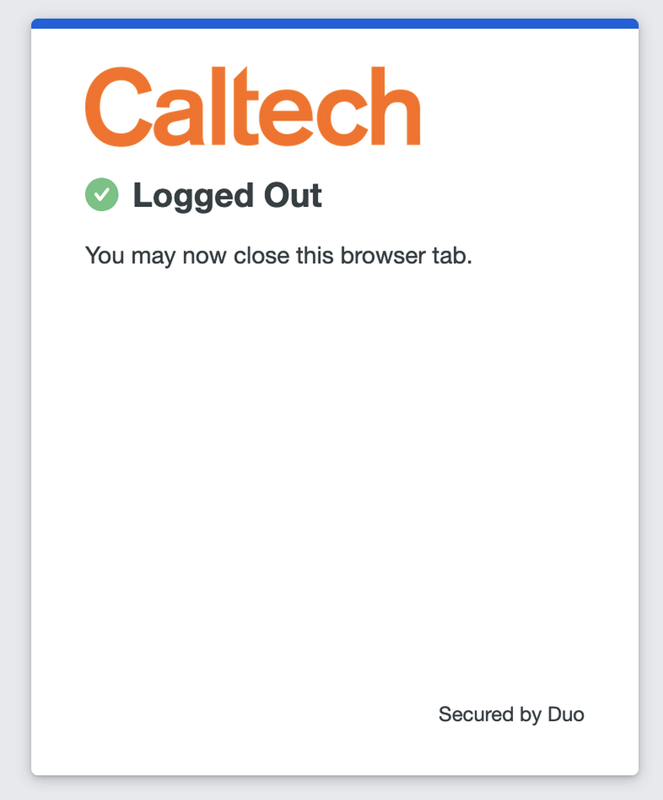 Duo Browser - Log Out