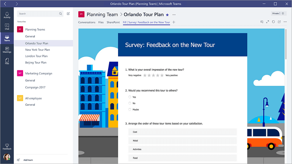 create surveys, questionnaires, polls