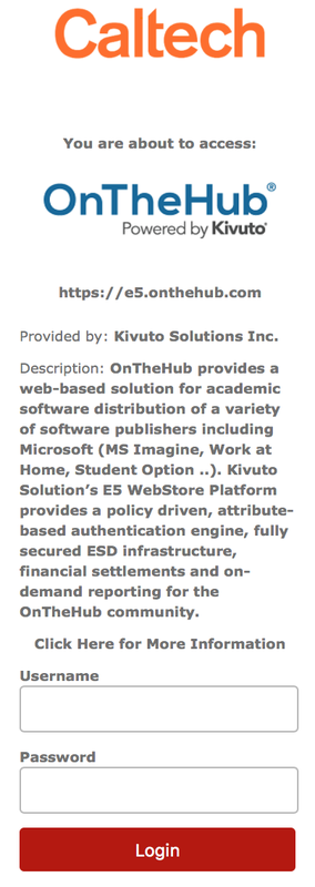Software webstore IDP login