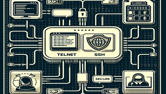 Telnet and SSH diagram