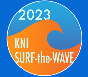 2023 KNI SURF-the-WAVE logo