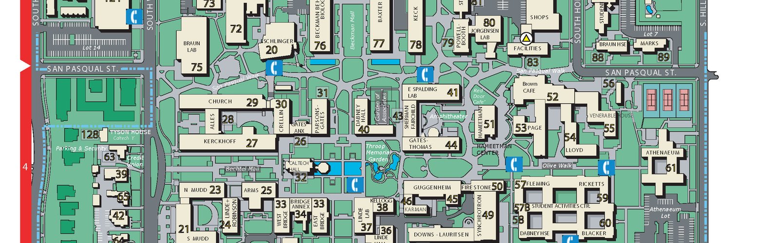 Caltech Campus Map May 2024