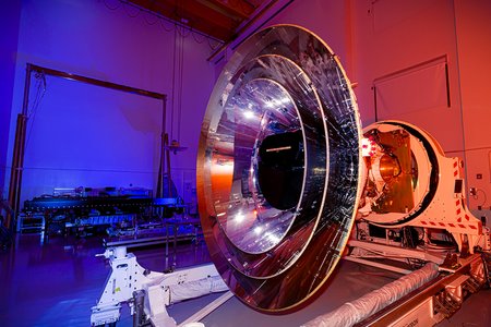 The SPHEREx spacecraft and its outer cones.