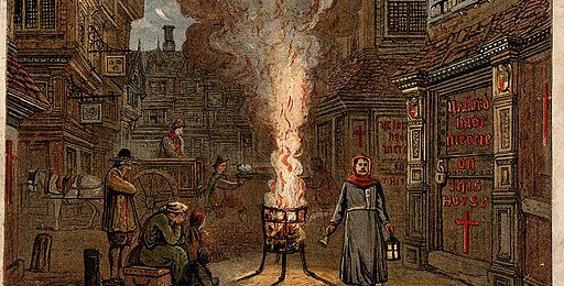 A street during the plague in London