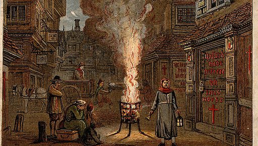 A street during the plague in London