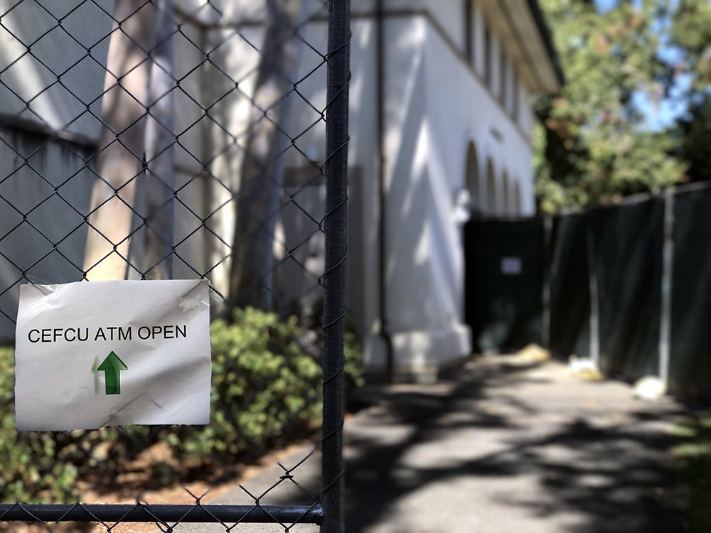  The ATM will remain in place until about August 11, 2017, when it will be moved to its new location south of the Red Door Marketplace.