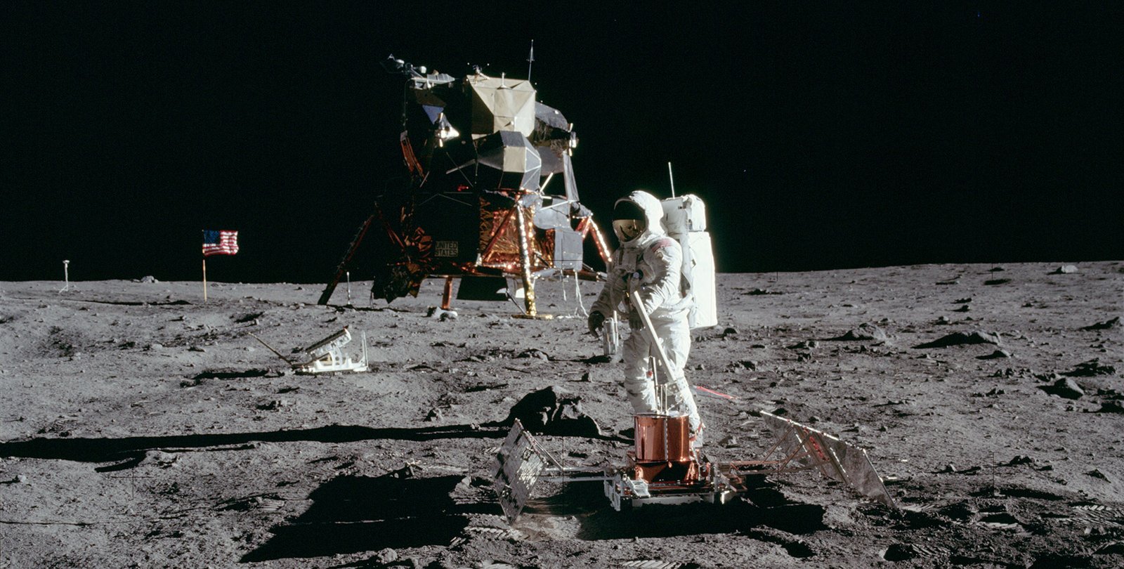 Apollo 11 Lunar Landing Module on the Moon