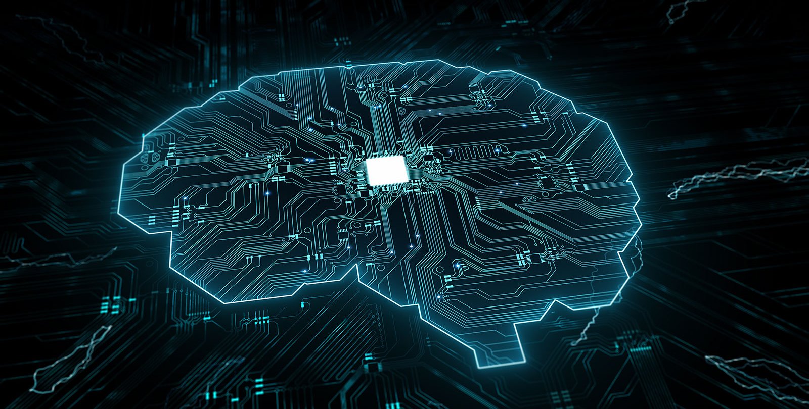 Brain made of computer chip and wires