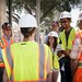 COUCH committee members tour the Bechtel Residence building site.