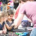 Alexa and Sasha Boronda were among thousands of visitors to participate in hands-on demonstrations and explore educational booths.