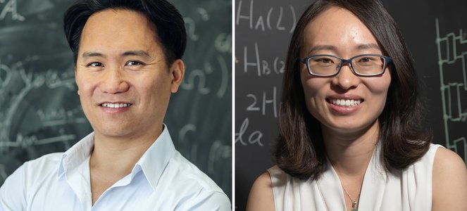 Clifford Cheung's portrait next to that of Xie Chen