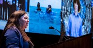 Candace Rypisi speaking at Convocation 2019