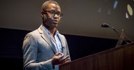 David Van Valen speaking at Convocation 2019
