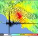 seismograph image on map