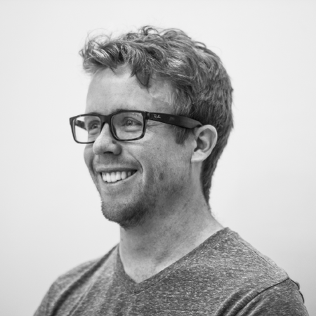 a side-view head shot of Grant Van Horn