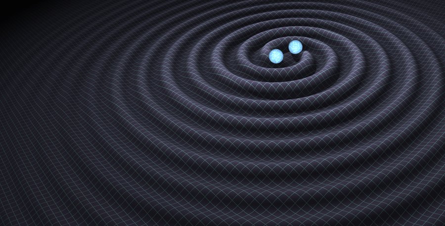 Artwork of colliding neutron stars