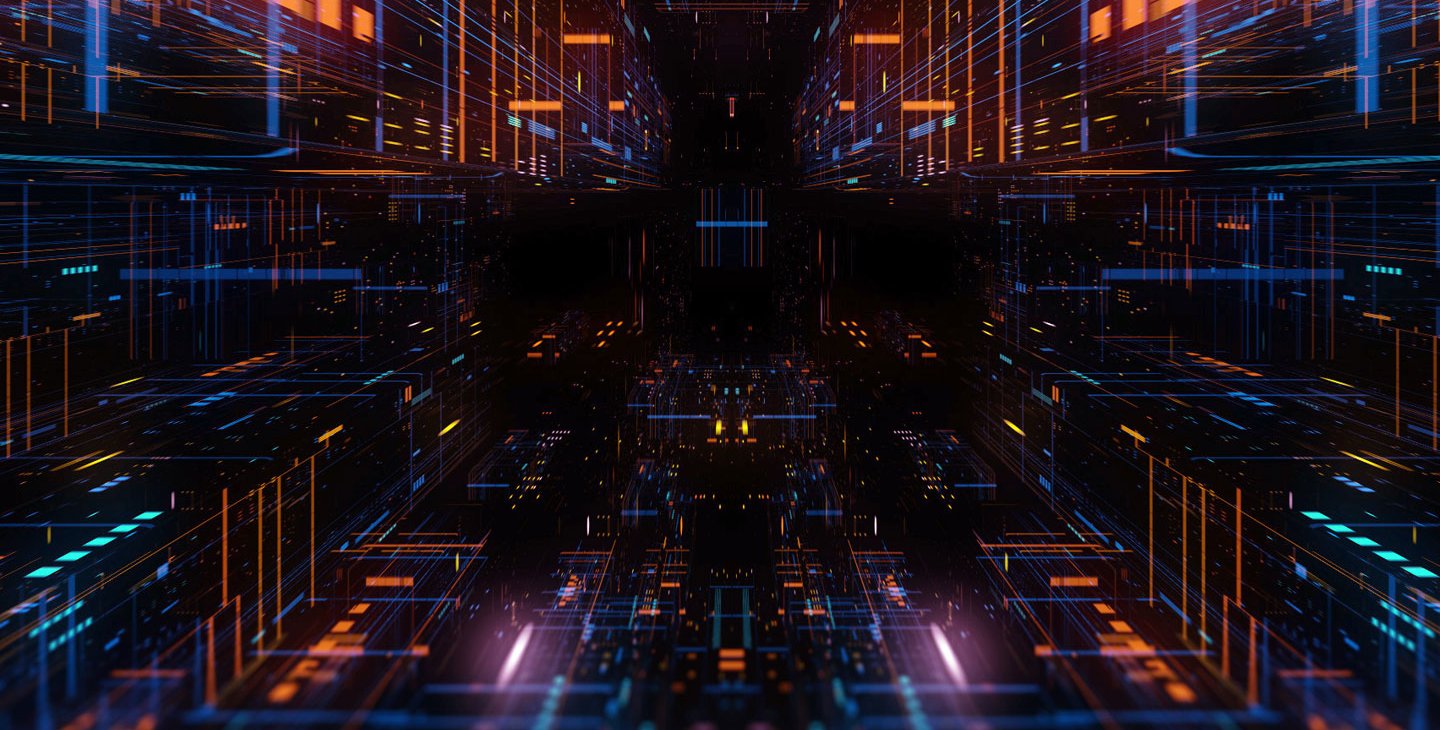 stock artwork of abstract computer workings