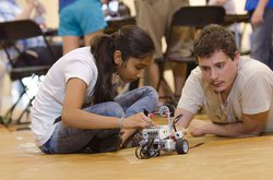 Robot&#x27;ing on the floor.