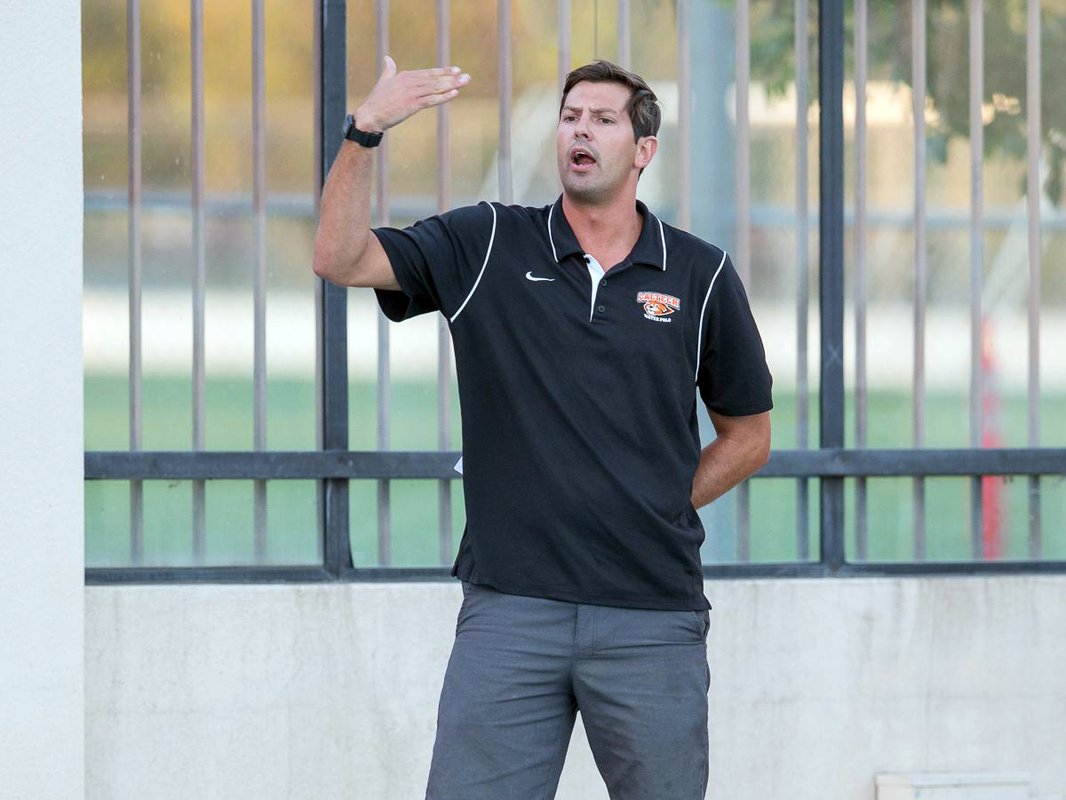 Caltech men's water polo head coach Jon Bonafede