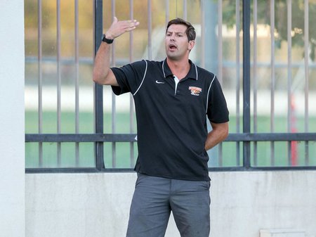 Caltech men's water polo head coach Jon Bonafede