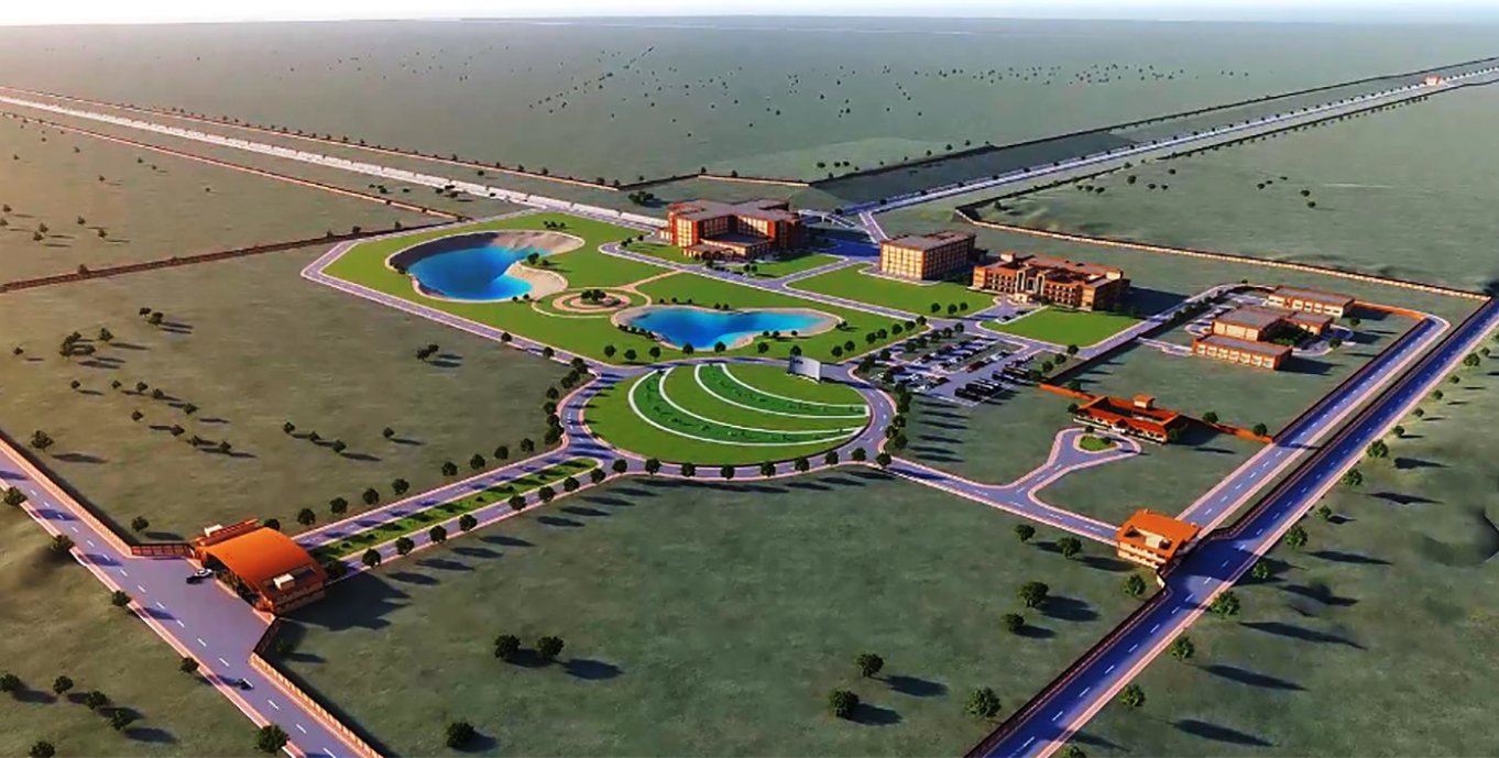 A rendering of the LIGO India site in the state of Maharashtra.