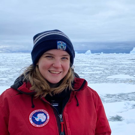 Lily Dove in Antarctica