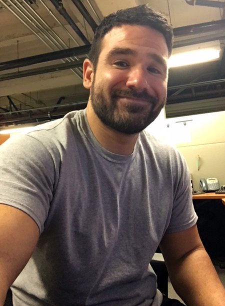 Michael Torres, telephone technician for IMSS, served in the U.S. Air Force for six years, ending in 2006 with the rank of staff sergeant. This photo was taken recently at his office on campus.